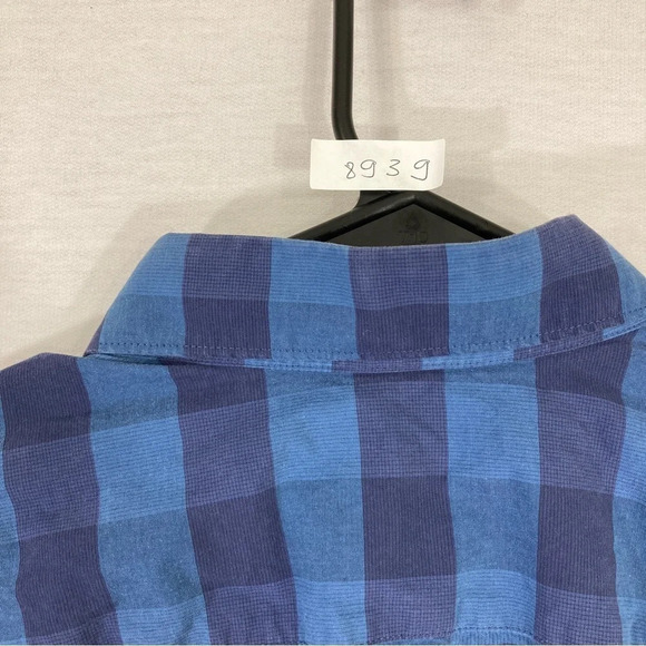Ted Baker Blue Plaid Long Sleeve Button Down size Large - Picture 10 of 10